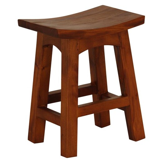 Picture of Goji Wood Bar Stool, Pecan Mahogany Light Pecan Kayu Estate