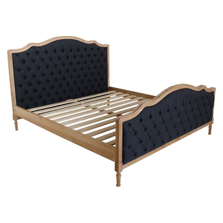 Picture of Golnar Bed Wood Charcoal Homeflex
