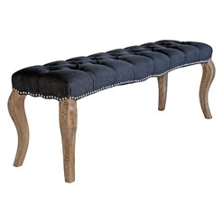 Picture of Golnar Ottoman Wood Charcoal Homeflex