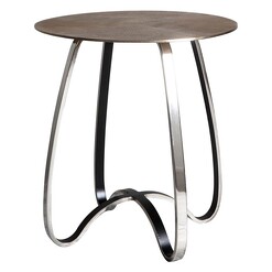 Picture of Gorgas Side Table, Gold Metal Castle Road Interiors