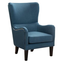 Picture of Grady Armchair, Dark Blue Fabric SkyBlue