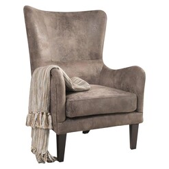 Picture of Grady Armchair, Light Brown Fabric Grey/Brown SkyBlue