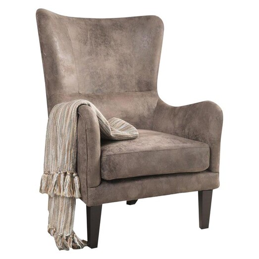 Picture of Grady Armchair, Light Brown Fabric Grey/Brown SkyBlue