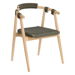 Picture of Greenwood Rope Indoor/Outdoor Dining Chair in Green/Natural by Vida & Co.