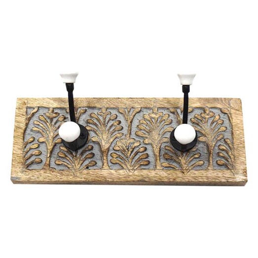 Picture of Grey Washed Double Hook in Grey/Natural by Status Collections Picture of Grey Washed Double Hook in Grey/Natural by Status Collections