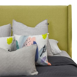 Picture of Gyro Winged Bed Head, Sunshine Fabric Cornermill