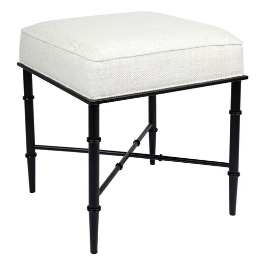 Picture of Hacienda Wood Stool, White Natural CAFE Lighting & Living Picture of Hacienda Wood Stool, White Natural CAFE Lighting & Living