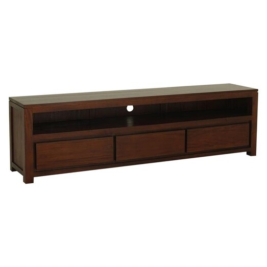 Picture of Hague 3 Drawer Timber Entertainment Unit, Mahogany Kayu Estate