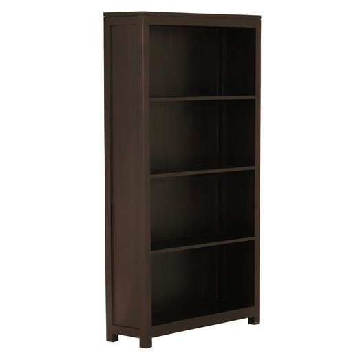 Picture of Hague Timber Bookshelf, Chocolate, Large Mahogany Kayu Estate