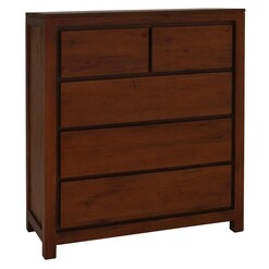 Picture of Hague Timber Chest of Drawers, Mahogany Kayu Estate