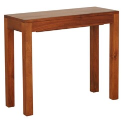 Picture of Hague Timber Console Table, Pecan Mahogany Light Pecan Kayu Estate