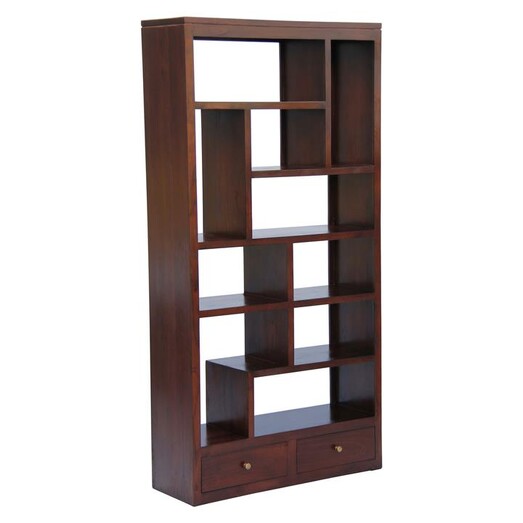 Picture of Hague Timber Cube Shelf, Mahogany Kayu Estate