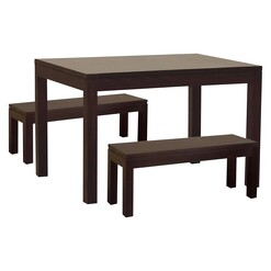 Picture of Hague Timber Dining Set, Chocolate Mahogany Kayu Estate