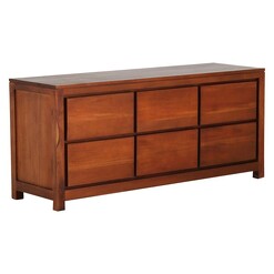 Picture of Hague Timber Dresser, Pecan Mahogany Light Pecan Kayu Estate
