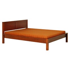 Picture of Hague Timber Queen Bed, Pecan Mahogany Light Pecan Kayu Estate
