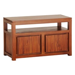 Picture of Hague Timber TV Stand, Pecan Mahogany Light Pecan Kayu Estate