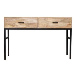 Picture of Haines Console Table Wood Natural/Black j.elliot HOME