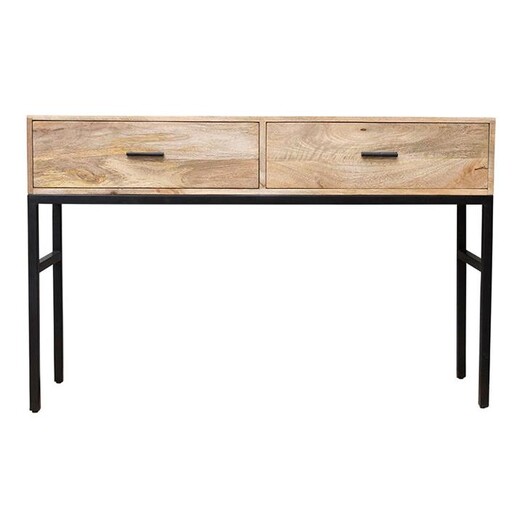 Picture of Haines Console Table Wood Natural/Black j.elliot HOME