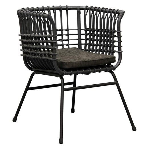 Picture of Haisel Rattan Armchair Dark Grey Kayu Estate