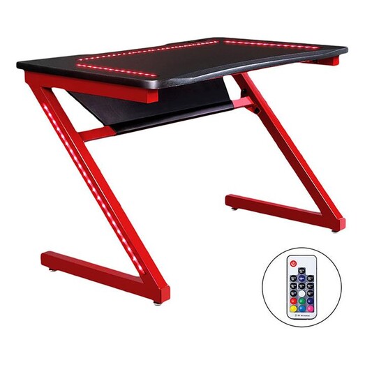 Picture of Halcyon Metal Gaming Desk Black/Red Resort Living