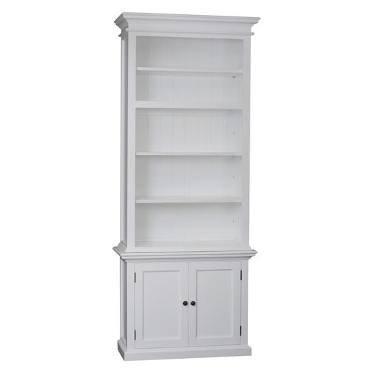 Picture of Halifax Bookshelf Wood White Nova Solo