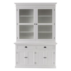 Picture of Halifax Buffet & Hutch Display Unit in White by Nova Solo