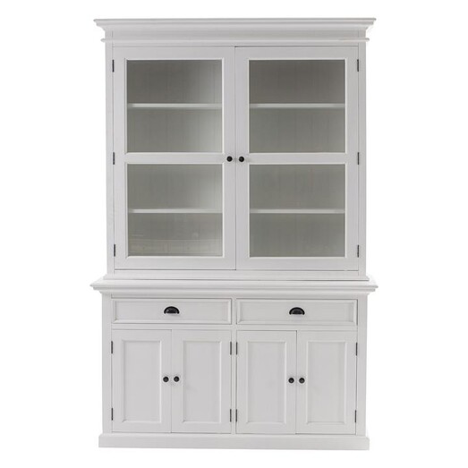 Picture of Halifax Buffet & Hutch Display Unit in White by Nova Solo Picture of Halifax Buffet & Hutch Display Unit in White by Nova Solo