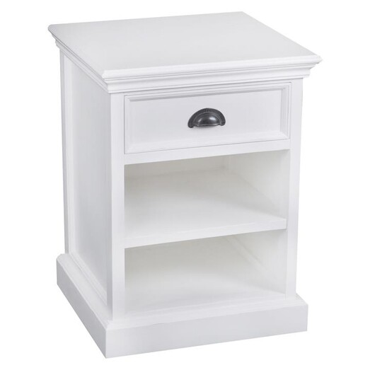 Picture of Halifax Horizontal Bedside Table Wood White Nova Solo