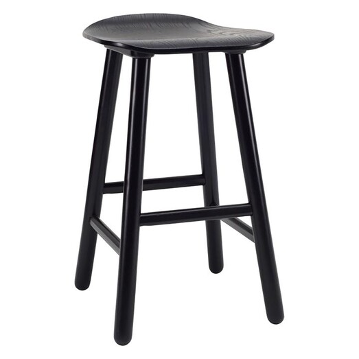 Picture of Hallow Bar Stool in Black by Iniko