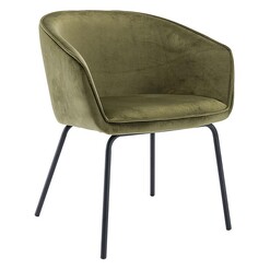 Picture of Halo Dining Chair, Velvet Olive Life Interiors