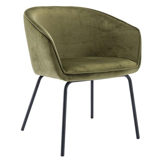 Picture of Halo Dining Chair, Velvet Olive Life Interiors