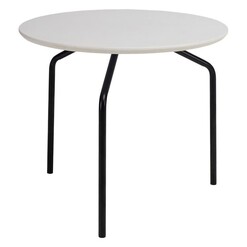 Picture of Hamal Round Side Table MDF Matt Black/White Iniko