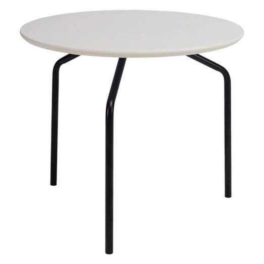 Picture of Hamal Round Side Table MDF Matt Black/White Iniko