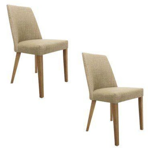 Picture of Hamilton Upholstered Dining Chair, Natural Leg (Set of 2) Fabric Assorted Shack
