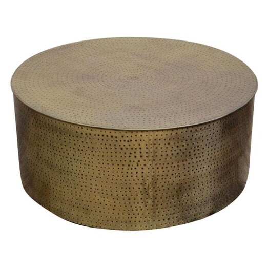 Picture of Hammered Coffee Table Metal Rustic Gold Phil Bee Interiors