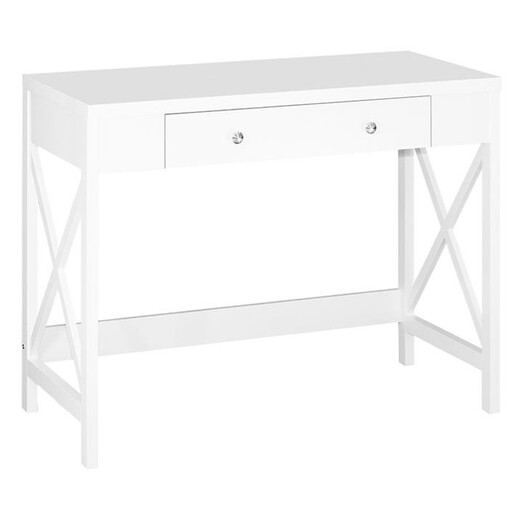 Picture of Hamptons Console Table with Drawer in White by HelloFurniture