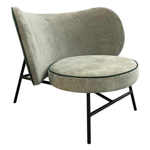 Picture of Hana Fabric Occasional Chair Grey/Dark Green Iniko