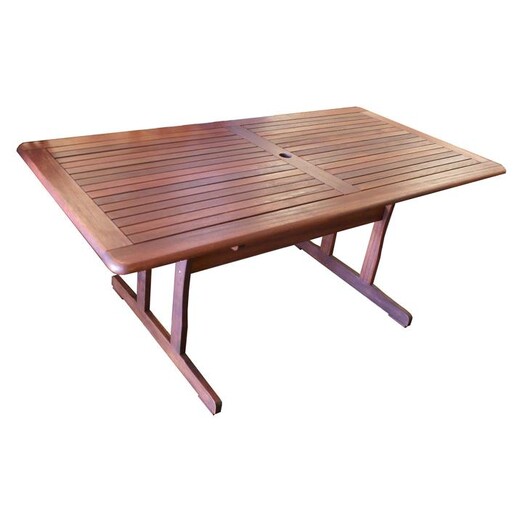 Picture of Hanley Outdoor Dining Table, Large Wood Mahogany The Import Depot