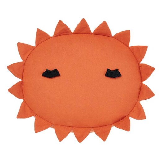 Picture of Happy Sun Novelty Cushion in Orange by Linen House Kids