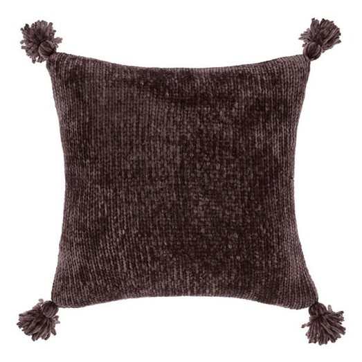 Picture of Hara Knitted Cushion in Dark Brown by Linen House Picture of Hara Knitted Cushion in Dark Brown by Linen House
