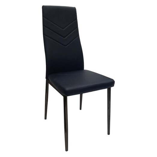 Picture of Harley Faux Leather Dining Chair Black HOMESTAR