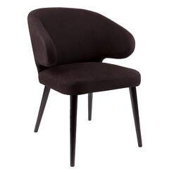 Picture of Harlow Dining Chair in Black by CAFE Lighting & Living
