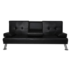 Picture of Harold 3 Seater Recliner Sofa Bed Faux Leather Assorted Levede