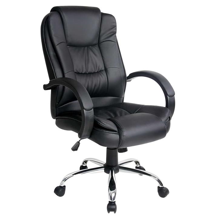 Picture of Harrison Office Chair, Black Faux Leather Resort Living