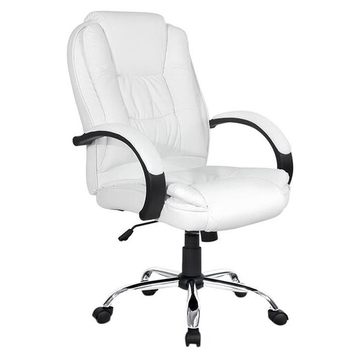 Picture of Harrison Office Chair, White Faux Leather Resort Living