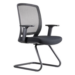 Picture of Hartley Visitor Chair Melamine Black Rapidline