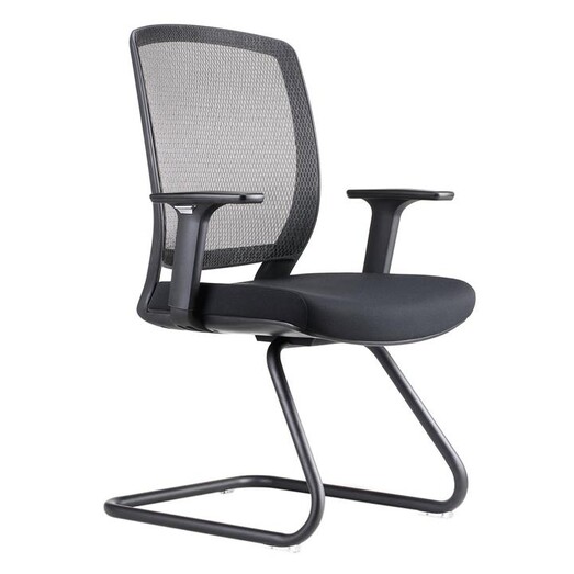 Picture of Hartley Visitor Chair Melamine Black Rapidline