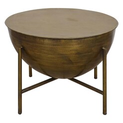 Picture of Harvey Handmade Iron Coffee Table in Gold by Phil Bee Interiors