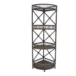 Picture of Hawthorne Corner Bookshelf Bamboo Tobacco Searles Homewares