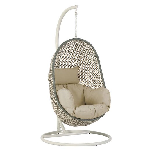 Picture of Haylom Wicker Hanging Chair in Green by Vida & Co.